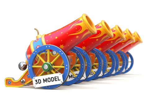 Circus Cannon 3D 모델