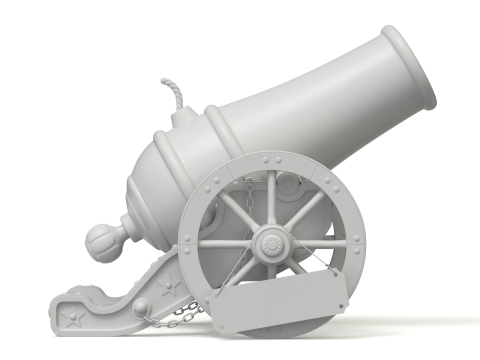 Circus Cannon 3D 모델