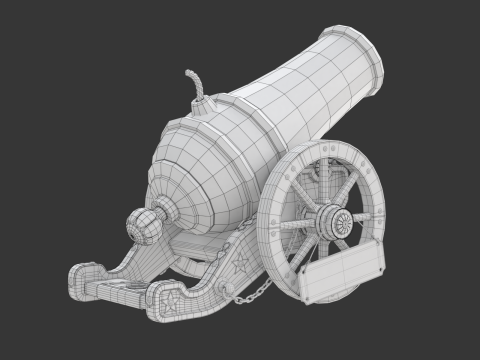 Circus Cannon 3D 모델