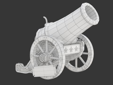 Circus Cannon 3D 모델