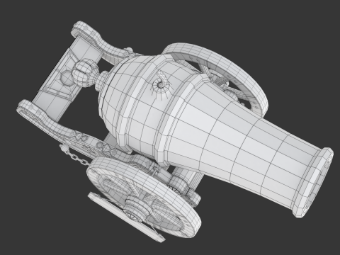 Circus Cannon 3D 모델