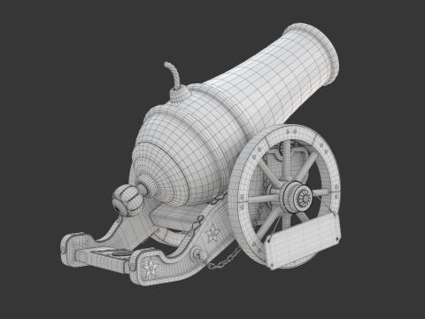 Circus Cannon 3D 모델