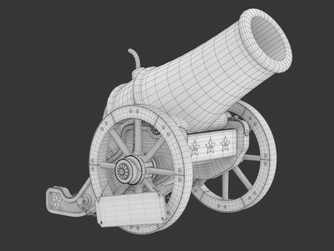 Circus Cannon 3D 모델