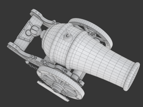 Circus Cannon 3D 모델