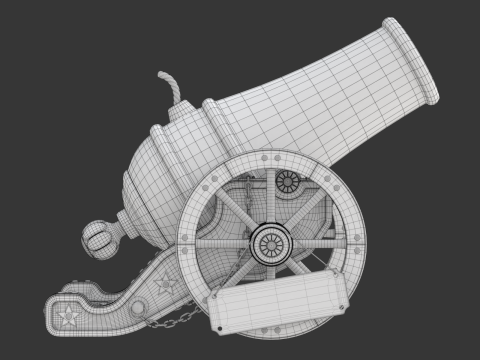 Circus Cannon 3D 모델