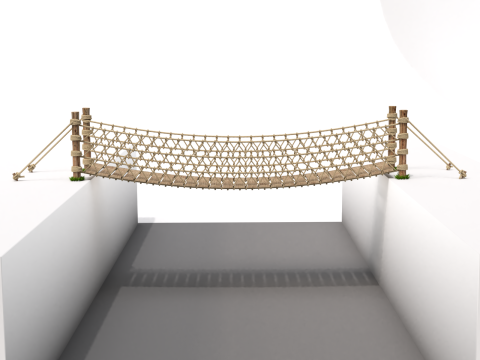 Rope Suspension Bridge 3D 模型