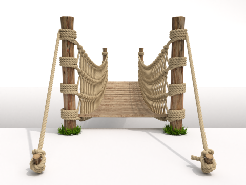 Rope Suspension Bridge 3D 模型