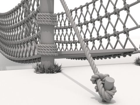 Rope Suspension Bridge 3D 模型
