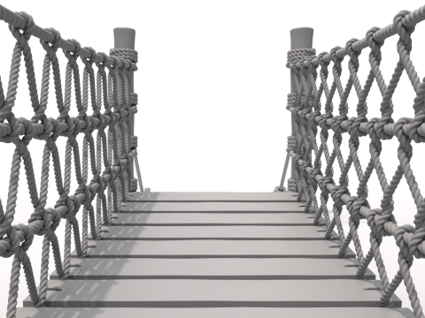 Rope Suspension Bridge 3D 模型