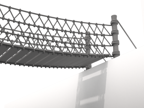 Rope Suspension Bridge 3D 模型