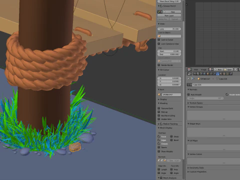 Rope Suspension Bridge 3D Model