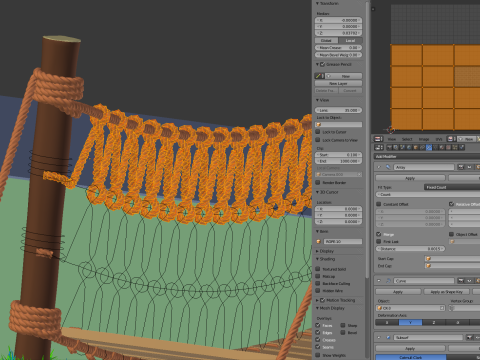 Rope Suspension Bridge 3D 模型