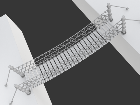 Rope Suspension Bridge 3D 模型
