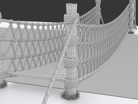 Rope Suspension Bridge 3D 模型