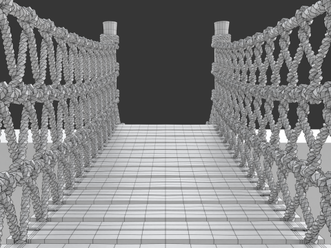 Rope Suspension Bridge 3D 模型