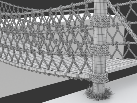 Rope Suspension Bridge 3D 模型