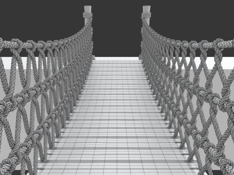 Rope Suspension Bridge 3D 模型