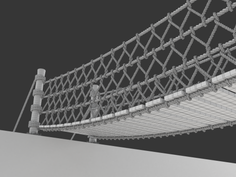 Rope Suspension Bridge 3D 模型