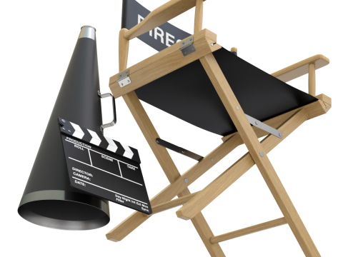 Director Chair Model 3D