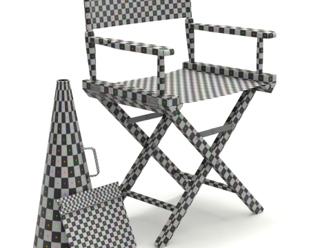 Director Chair Model 3D