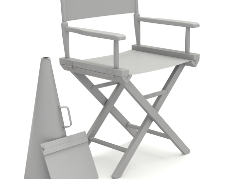 Director Chair Model 3D