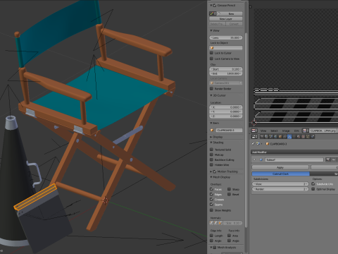 Director Chair Model 3D