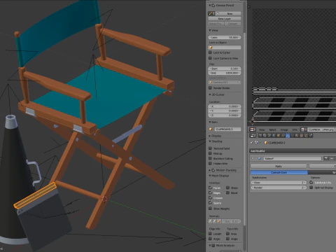 Director Chair 3D Model