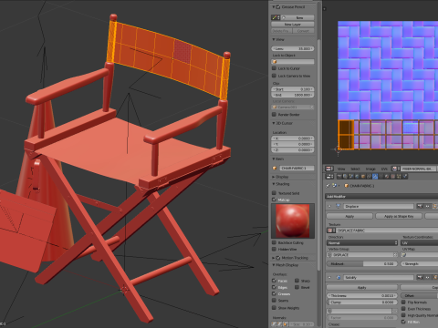 Director Chair Model 3D