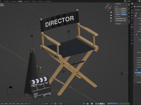 Director Chair 3D Model