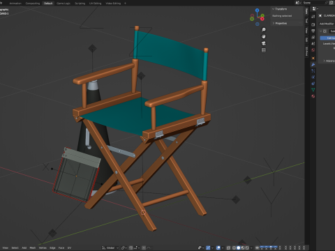 Director Chair Model 3D