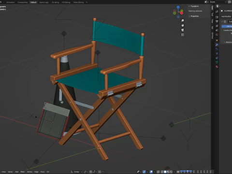 Director Chair 3D Model