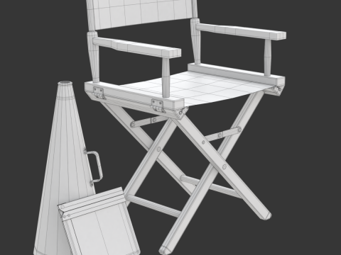 Director Chair Model 3D