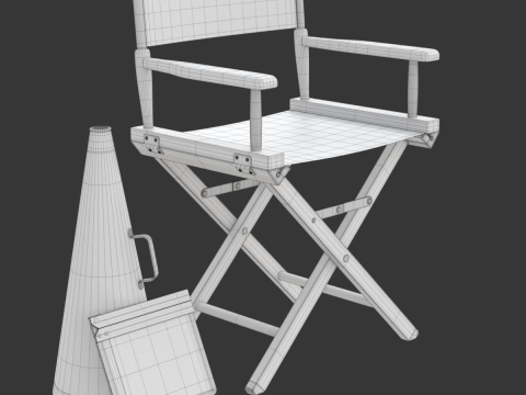 Director Chair Model 3D