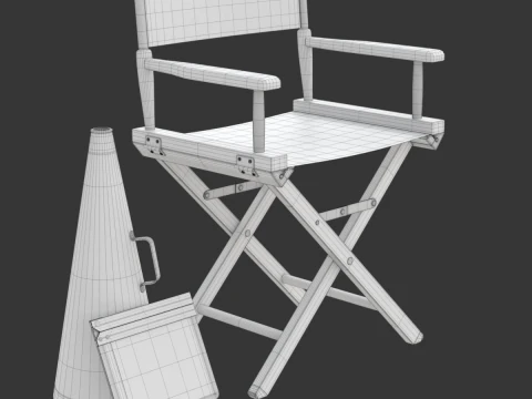 Director Chair 3D Model