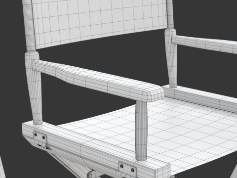 Director Chair Model 3D