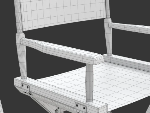 Director Chair 3D Model