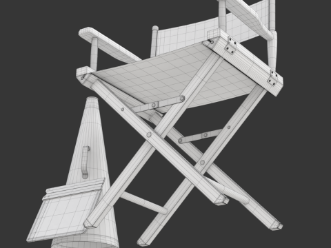 Director Chair Model 3D