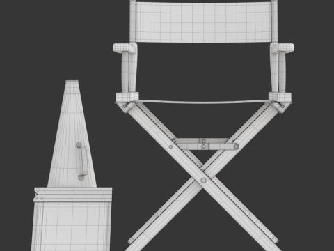 Director Chair Model 3D