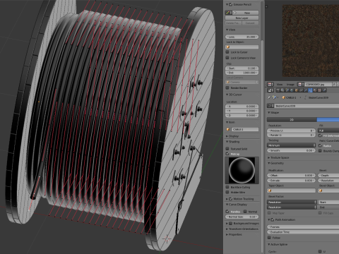 Cable Drum 3Dモデル