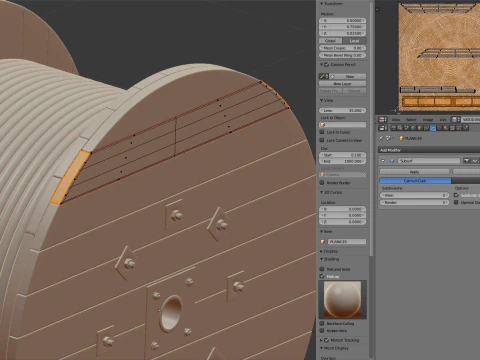 ケーブルドラム 3Dモデル