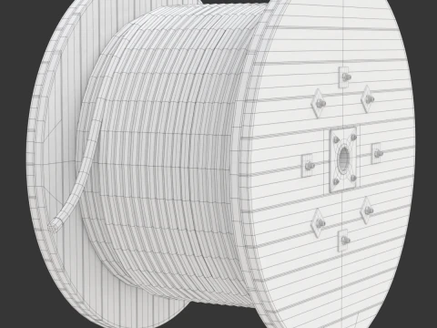 ケーブルドラム 3Dモデル