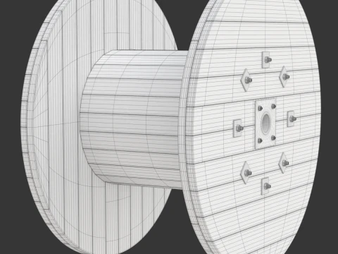 ケーブルドラム 3Dモデル