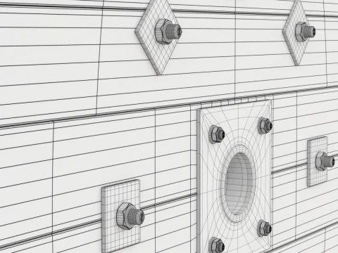 ケーブルドラム 3Dモデル