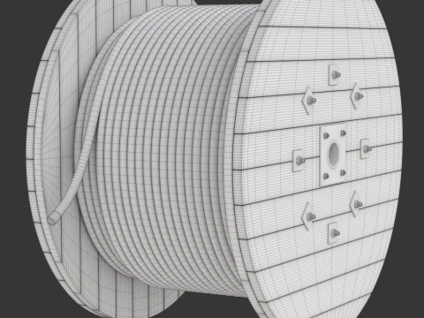 ケーブルドラム 3Dモデル