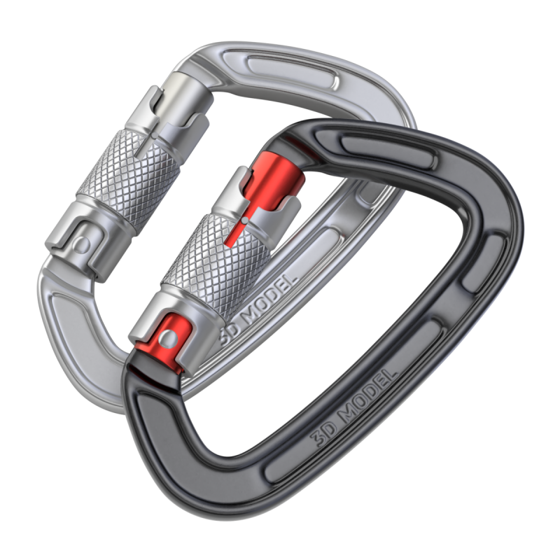 Climbing Carabiner Clip 3D 模型 .c4d .max .obj .3ds .fbx .stl .blend 