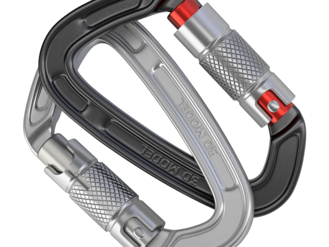Climbing Carabiner Clip 3D 模型