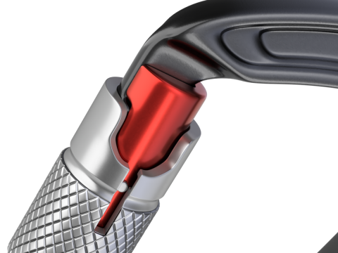 Climbing Carabiner Clip 3D 模型
