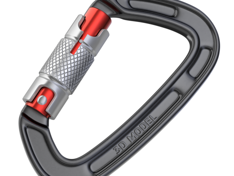 Climbing Carabiner Clip 3D 模型