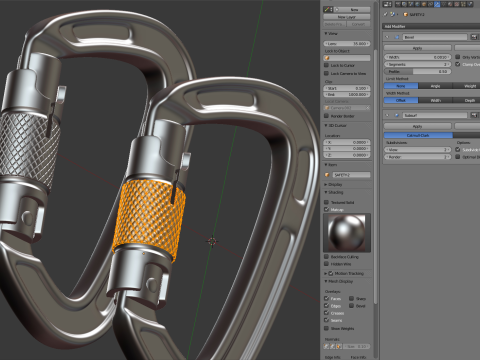 Climbing Carabiner Clip 3D 模型