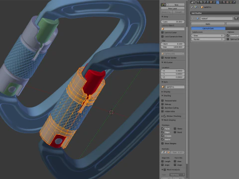 Moschettone da arrampicata Modello 3D